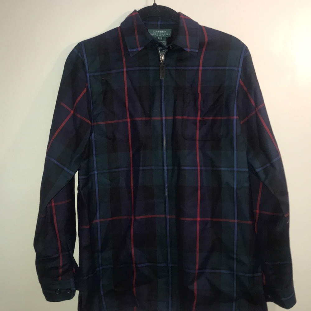|Ralph Lauren| Plaid Zip Up Jacket Size PS